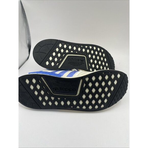 Adidas NMD R1 Womens 10 Running Shoes White Blue HP2823 - Picture 4 of 5